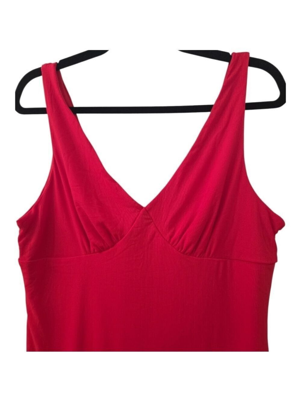 Unbranded Red V Neck Sleeveless Mini Dress Large - Picture 3 of 8